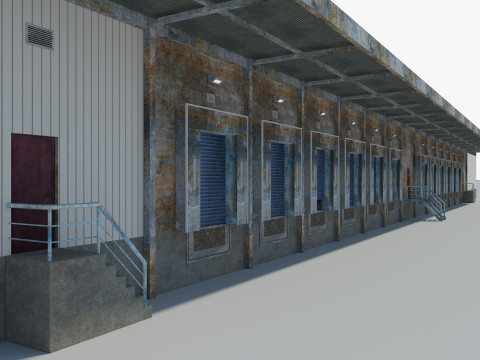 Warehouse Logistic Building 2 3D मॉडल