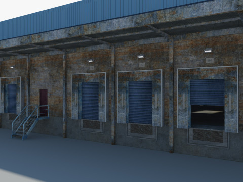 Warehouse Logistic Building 2 3D मॉडल