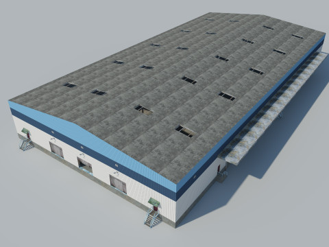 Warehouse Logistic Building 2 3D मॉडल