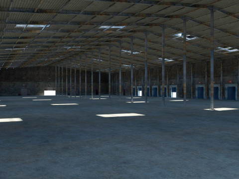 Warehouse Logistic Building 2 3D मॉडल