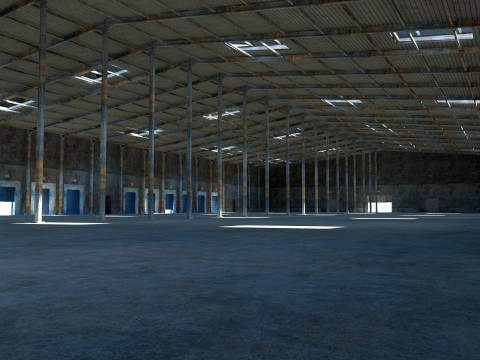 Warehouse Logistic Building 2 3D मॉडल
