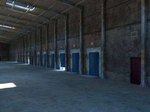 Warehouse Logistic Building 2 3D मॉडल