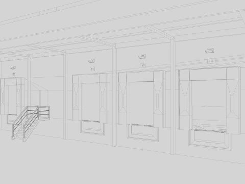 Warehouse Logistic Building 2 3D Model