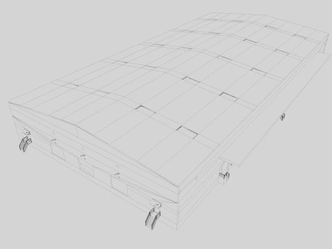Warehouse Logistic Building 2 3D Model