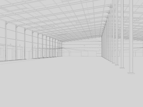 Warehouse Logistic Building 2 3D मॉडल