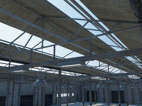Warehouse Logistic 3 interior and exterior 3Dモデル