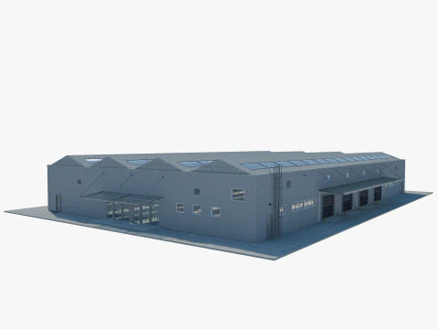 Warehouse Logistic 3 interior and exterior 3D Model
