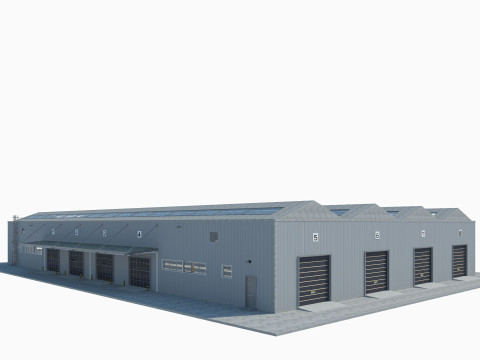 Warehouse Logistic 3 interior and exterior 3Dモデル