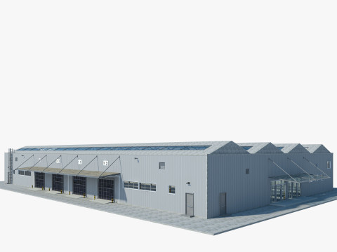 Warehouse Logistic 3 interior and exterior 3Dモデル