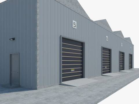 Warehouse Logistic 3 interior and exterior 3Dモデル