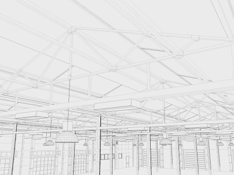 Warehouse Logistic 3 interior and exterior 3D Model