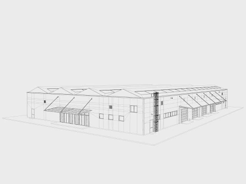 Warehouse Logistic 3 interior and exterior 3D Model