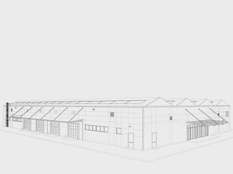 Warehouse Logistic 3 interior and exterior 3D Model