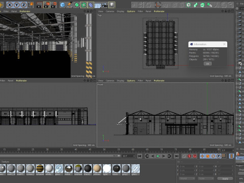 Warehouse Logistic 3 interior and exterior 3Dモデル