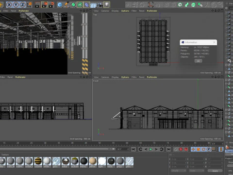 Warehouse Logistic 3 interior and exterior 3D Model