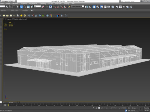 Warehouse Logistic 3 interior and exterior 3Dモデル