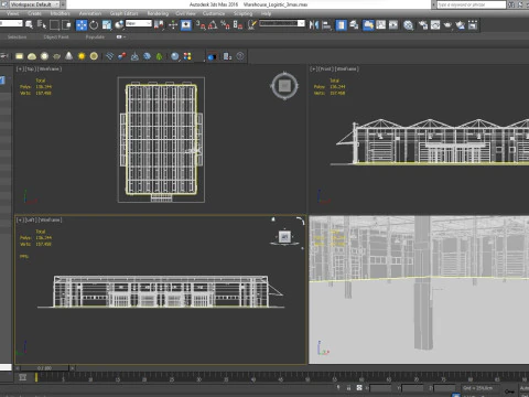 Warehouse Logistic 3 interior and exterior 3D Model