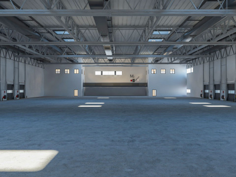 Warehouse Logistic 4 interior and exterior 3D Модель