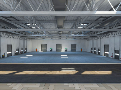 Warehouse Logistic 4 interior and exterior 3D Модель