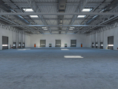 Warehouse Logistic 4 interior and exterior 3D Модель