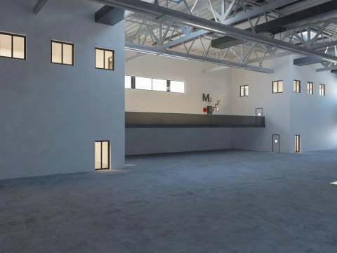 Warehouse Logistic 4 interior and exterior 3D Model