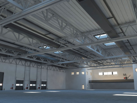 Warehouse Logistic 4 interior and exterior 3D Модель