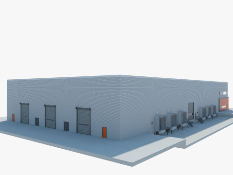 Warehouse Logistic 4 interior and exterior 3D Модель