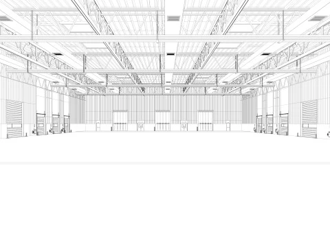 Warehouse Logistic 4 interior and exterior 3D Model