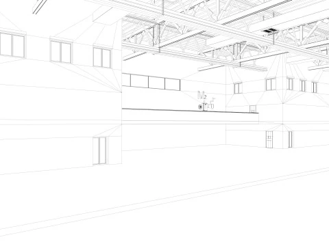Warehouse Logistic 4 interior and exterior 3D Model