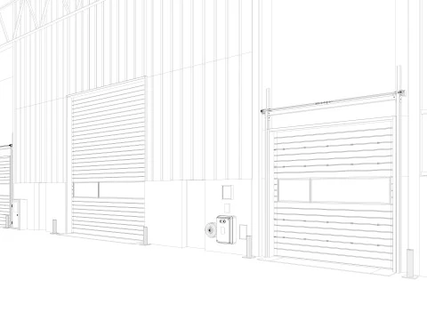 Warehouse Logistic 4 interior and exterior 3D Model