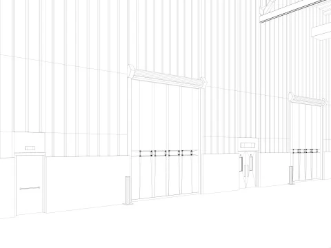 Warehouse Logistic 4 interior and exterior 3D Model
