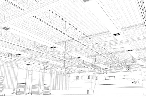 Warehouse Logistic 4 interior and exterior 3D Model