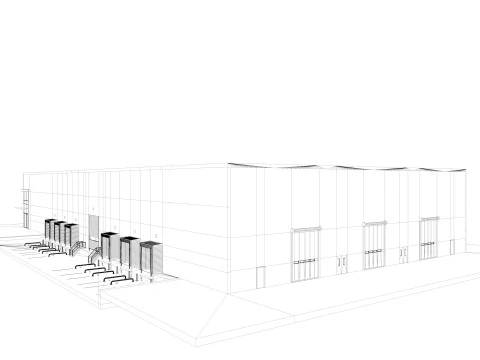 Warehouse Logistic 4 interior and exterior 3D Model