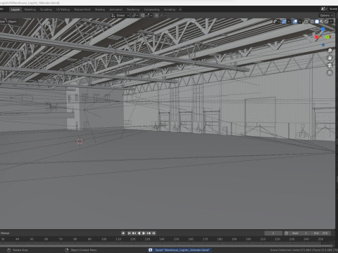 Warehouse Logistic 4 interior and exterior 3D Модель