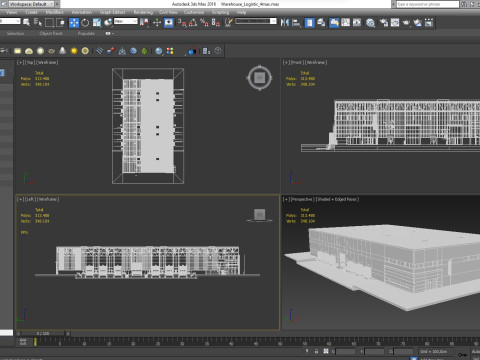 Warehouse Logistic 4 interior and exterior 3D Модель