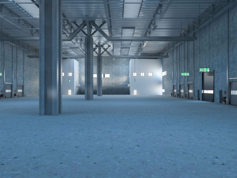 Warehouse Logistic 5 interior and exterior Model 3D
