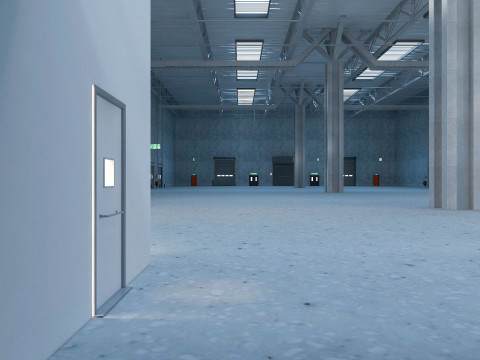 Warehouse Logistic 5 interior and exterior Model 3D