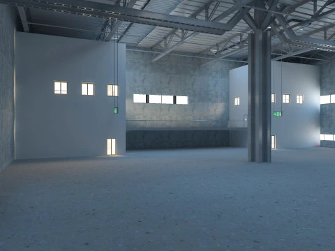 Warehouse Logistic 5 interior and exterior 3D Model