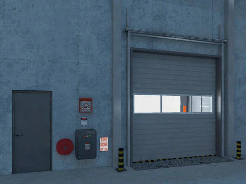 Warehouse Logistic 5 interior and exterior 3D Model