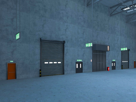 Warehouse Logistic 5 interior and exterior Model 3D