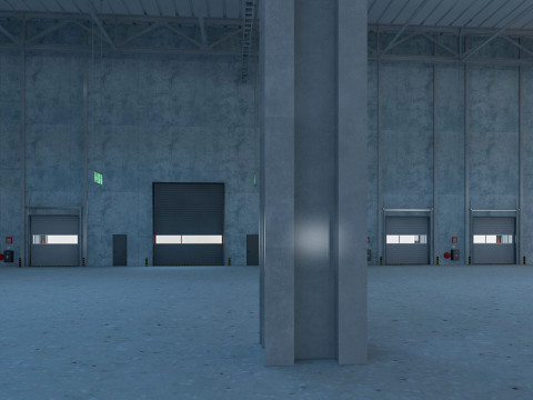 Warehouse Logistic 5 interior and exterior Model 3D