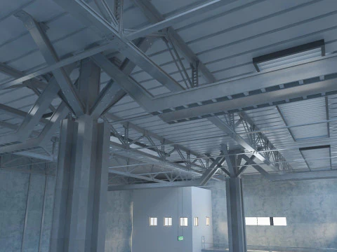 Warehouse Logistic 5 interior and exterior 3D Model