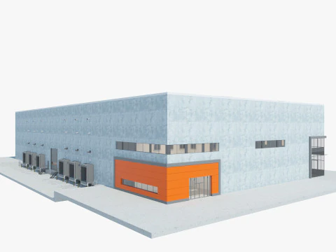 Warehouse Logistic 5 interior and exterior 3D Model