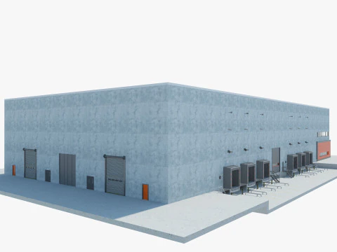 Warehouse Logistic 5 interior and exterior 3D Model