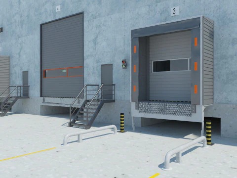 Warehouse Logistic 5 interior and exterior 3D Model