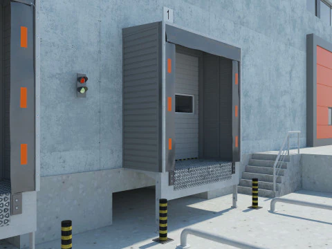 Warehouse Logistic 5 interior and exterior 3D Model