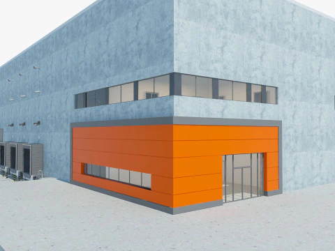 Warehouse Logistic 5 interior and exterior 3D Model