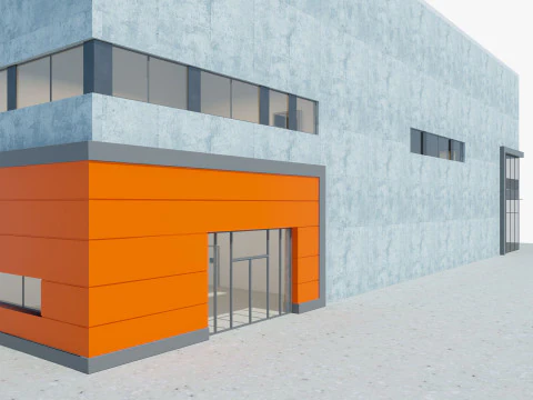 Warehouse Logistic 5 interior and exterior 3D Model