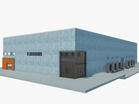 Warehouse Logistic 5 interior and exterior 3D Model