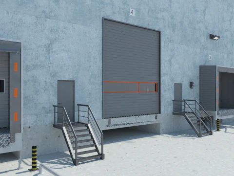 Warehouse Logistic 5 interior and exterior 3D Model